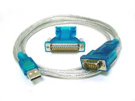 MONOPRICE USB TO RS232 DB9 MALE AND DB25 MALE SERI