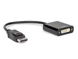 ROCSTOR DISPLAYPORT TO DVI ADAPTER - 7.90IN- FIRST END: 1 X 20-PIN DISPLAYPORT 1