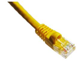 AXIOM 20FT CAT5E 350MHZ PATCH CABLE MOLDED BOOT (YELLOW)