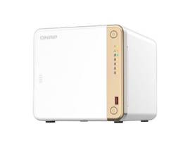 QNAP 4-BAY DESKTOP NAS, INTEL CELERON N4505 DUAL-CORE PROCESSOR, 4GB DDR4 RAM ON-BOARD (NON-EXPANDABLE), SATA 6GB/S, M.2 2280 PCIE GEN 3X1 SLOTS,