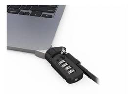 COMPULOCKS LEDGE LOCK ADAPTER FOR MACBOOK AIR M2 2022 WITH COMBINATION LOCK SILVER