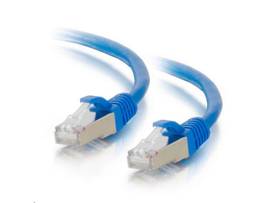 C2G 8FT CAT6A SNAGLESS STP CABLE-BLUE