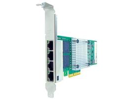AXIOM 10/100/1000MBS QUAD PORT RJ45 PCIE X4 NIC CARD FOR HP - 811546-B21