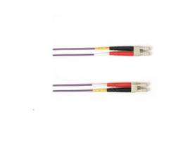 BLACK BOX CORP OM4 MM FO PATCH CABLE DUPLX, PLENUM, VIOLET, LCLC