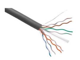 AXIOM CAT6A 23AWG 4-PAIR SOLID CONDUCTOR 650MHZ BULK CABLE SPOOL 1000FT (GRAY)