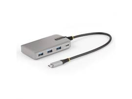 STARTECH 4-PORT USB-C HUB WITH USB-C DP ALT MODE VIDEO OUTPUT 4K 60HZ - 3X USB-A, 1X USB TYPE-C, 100W POWER DELIVERY PASS-THROUGH, USB 3.2 10GBPS, 1FT