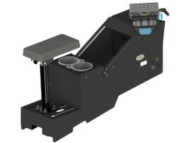 GAMBER KIT - 2020+ FORD UTILITY SHORT CONSOLE BOX WITH CUP HOLDER, POLE ARMREST, AND 7IN XE