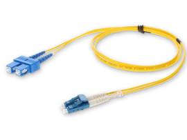 AddOn 7m LC (Male) to SC (Male) Yellow OS2 Duplex Riser Fiber Patch Cable