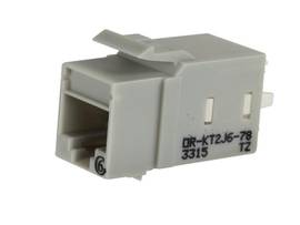 LEGRAND-ORTRONICS KT2 KEYSTONE CAT6 JACK WM DK GRY