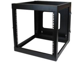 STARTECH 12U OPEN FRAME WALL MOUNT SERVER RACK - NETWORK RACK WITH 19.8IN MOUNTING DEPTH OFFERS A HINGED DESIGN FOR EASY EQUIPMENT ACCESS - 4-POST COM