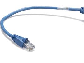 CAT6 250-MHz Molded Snagless Patch Cable UTP CM PVC BL 1FT