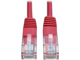TRIPP LITE CAT5E 350MHZ RED MOLDED PATCH CABLE RJ45