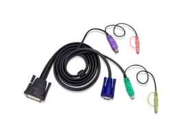 CABLE 6FT DB25M-HD15M/MINIDIN6M/M