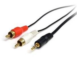 Stereo Audio Cable - 3.5 mm Mini-Jack Left Connector - Male Left Gender - RCA Ri