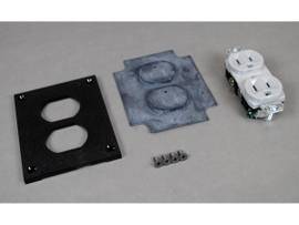 LEGRAND-WIREMOLD BLK POLY DPLX CVR/MEMBRAN