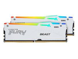 KINGSTON 32GB 5200MT/S DDR5 CL36 DIMM (KIT OF 2) FURY BEAST WHITE RGB EXPO