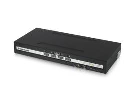 IOGEAR 4-PORT SINGLE VIEW DVI PP40 SECURE KVM SWITCH W/AUDIO AND CAC SUPPORTS TAA COMPLIANCE