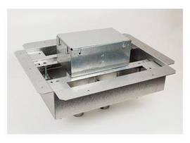 LEGRAND-WIREMOLD 2GANG FLUSH FC FLR BX W/ 2 FEEDS