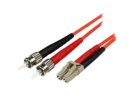 1M FIBER OPTIC CABLE - MULTIMODE DUPLEX 50/125 - LSZH FIBER JUMPER CORD - LC/ST