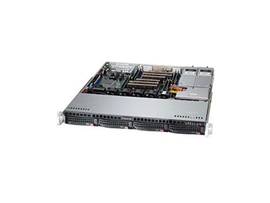 SUPERMICRO BLACK 1U STD SC813MFTQ CHASS W/ REDUNDANT 600W