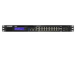 QNAP QGD-1602-C3558-8GB-US 16- PORT SWITCH, INTEL ATOM C3558 4C 2.2 GHZ PROCESSOR, 8GB DDR4 SODIMM RAM (2 X SODIMM SLOT MAX 64GB)