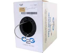 C2G 500FT CAT5E SOLID PVC CMR CBL GREY