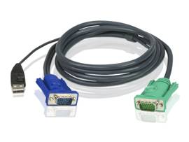 CABLE 4FT USB KVM SPHD15 T/VGA&USB A