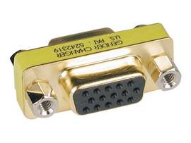Compact / Slimline Gold VGA Video Coupler Gender Changer HD15 F/F