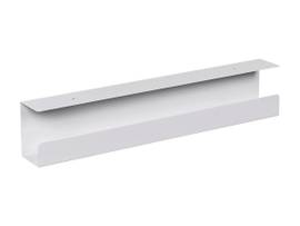 WORKSTREAM BY MONOPRICE UNDER DESK POWER SUPPLY AND WIRE MANAGEMENT CABLE TRAY ORGANIZER_ STEEL_ WHITE