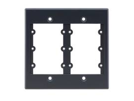 KRAMER FRAME-2G/US(G) FRAME WALL PLATE INSERTS 2 GANG US 6 INSERTS GRAY