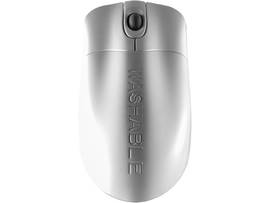 Waterproof, RF Wireless, 1000 DPI Optical Mouse with Scroll Wheel + 2 Button, Charging Base with Integrated 3 Port Black USB Hub, AES128 Encryption