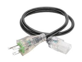 TRIPP LITE HOSPITAL GRADE CLEAR PLUGS 13A16 AWG 3FT