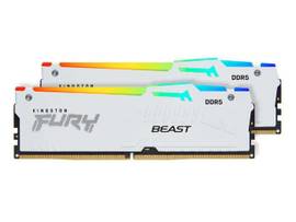 KINGSTON 32GB 5200MT/S DDR5 CL40 DIMM (KIT OF 2) FURY BEAST WHITE RGB XMP