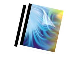 FELLOWES BINDING COVERS THERMAL BLACK 3/8IN 10PK - CASE PACK OF 5
