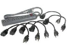 C2G 6-OUTLET SURGE (6) 1FT OUTLET SAVER KT