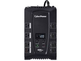 CYBERPOWER UPS BAT BACK UP 685VA CP AVR LCD 3 Y WAR
