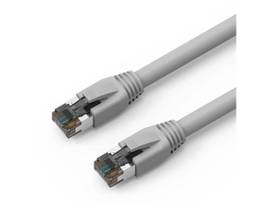 AXIOM 1FT CAT8 2000MHZ S/FTP SHIELDED PATCH CABLE SNAGLESS BOOT (GRAY)