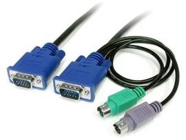 6 FT 3-IN-1 ULTRA THIN PS/2 KVM CABLE