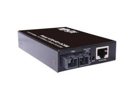 TRIPP HARDENED GIGABIT COPPER TO FIBER MEDIA CONVERTER 10/100/1000 MBPS RJ45/SC SINGLEMODE 10 TO 60C 10 KM 6.2 MI