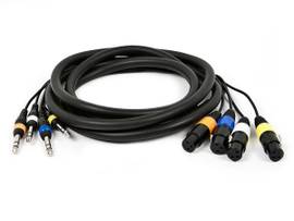 MONOPRICE 10FT 4-CHANNEL TRS MALE TO XLR FEMALE SN