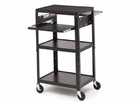 BRETFORD ADJUSTABLE AV CART WITH TWO SLIDE