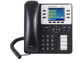 GRANDSTREAM 3 LINES, 3 SIP ACCOUNTS, POE + GIGE, COLOR