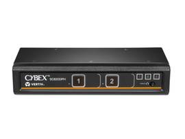 VERTIV CYBEX SC UNIVERSAL DP/H SECURE KVM SWITCH 2-PORT SINGLE DISPLAY, PP4.0