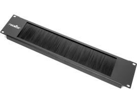 ROCSTOR ROCSTOR 2U RACK MOUNT BRUSH PANEL - RACK CABLE MANAGEMENT - COLD ROLLED STEEL (CRS), NYLON - CEA-310-E; ROHS COMPLIANT - TO ORGANIZE