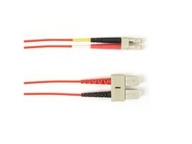 BLACK BOX CORP SM FO PATCH CABLE DUPLX, PLENUM, RED, SCLC