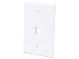 FLUSH MOUNT 1-OUTLET WHITE