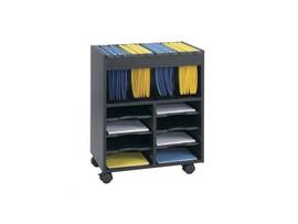 SAFCO CART GOCART 8 COMP W FILE BLK