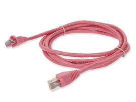 3ft RJ-45 (Male) to RJ-45 (Male) Straight Pink Cat5e UTP PVC Copper Patch Cable