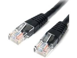 2FT BLACK MOLDED CAT5E UTP PATCH CABLE