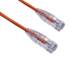 AXIOM 8FT CAT6A BENDNFLEX ULTRA-THIN SNAGLESS PATCH CABLE 650MHZ (ORANGE)